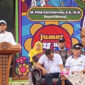 Bupati Batang M. Faiz Kurniawa di Lapangan Desa Cokro, Kecamatan Blado, Kabupaten Batang.