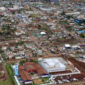 Kota Rio Bonito, yang terlihat oleh Iguacu, terlihat dari atas setelah tornado 7 November. Foto: AFP