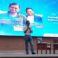 Pengamat politik, Rocky Gerung, saat menyampaikan materi pada Depok Literasi Festival di Aula Serbaguna Lantai 10, Gedung Dibaleka 2, Rabu (05/11/25). (Foto: Diskominfo)