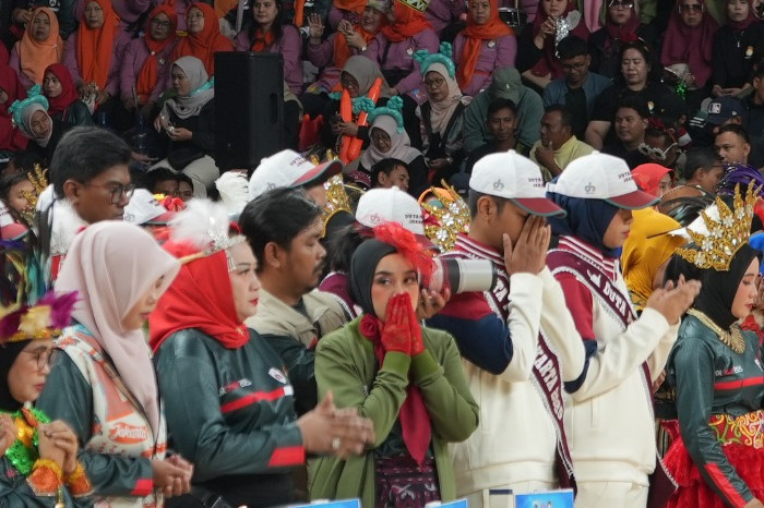 Perkuat Solidaritas Perempuan: DWP Jakbar Tampil Energik di POR Wanita DKI Jakarta