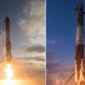 Sebuah dek roket SpaceX Falcon 9 berhasil mendarat di sebuah kapal di laut. Foto: SpaceX