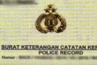 Surat Keterangan Catatan Kepolisian (SKCK)