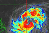 Topan Fung Wong memasuki zona pengawasan meteorologi Filipina pada 7 November. Foto: PAGASA