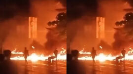 Truk Tangki BBM Terguling di Cianjur, Kebakaran Hebat Landa Jalan Perintis Kemerdekaan (X)
