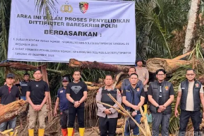 Bareskrim Periksa 27 Gelondongan Kayu Hanyut di Garoga untuk Telusuri Dugaan Aktivitas Ilegal