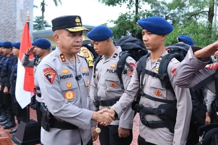 Brimob Polda Banten Perkuat Misi Kemanusiaan di Aceh Pascabanjir