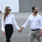 Donald Trump Jr. dan pacarnya Bettina Anderson di New Jersey pada 13 Juli. Foto: AFP