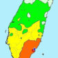 Lokasi gempa (digambarkan) di Taiwan pada sore hari tanggal 24 Desember. Grafis: CWA