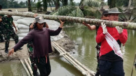 Pasca Banjir Langkat, TNI dan Masyarakat Bergerak Cepat Cegah Ancaman Banjir Susulan