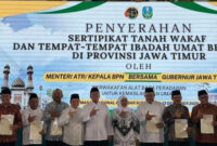 Perkuat Kepastian Hukum Aset Umat, Kota Probolinggo Kantongi 143 Sertipikat Tanah Wakaf