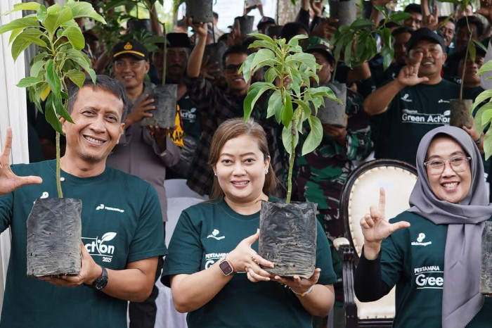 Pertamina Green Action 2025, Bupati Bojonegoro Pimpin Penghijauan di Hulu Gunung Pandan