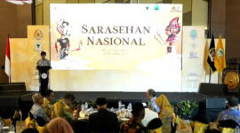 Suasana Sarasehan Nasional Fraksi Golkar MPR RI di Bandung, Rabu, 10 Desember 2025.