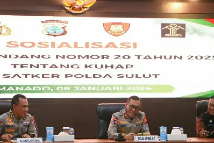 Polda Sulut Perkuat Profesionalisme Penyidik Lewat Sosialisasi KUHAP Terbaru