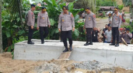Kapolda Aceh Tinjau Jembatan Bailey Peusangan, Akses Warga Dipulihkan