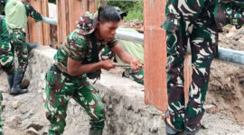 TNI AD Bangun Jembatan Aramco, Akses Nagari Bayua Normal