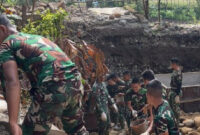TNI AD Bangun Jembatan Gantung Bonjol, Progres Capai 41 Persen