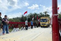 TNI Rampungkan Jembatan Bailey Alue Leuhob Aceh Utara