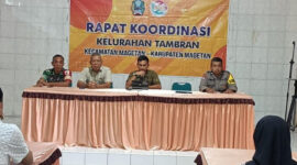 Babinsa Koramil 0804/01 Magetan Hadiri Rapat Koordinasi dan Evaluasi Kader LKK Kelurahan Tambran