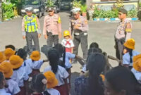 Polsek Abiansemal Sambut Kunjungan TK untuk Dekatkan Anak dengan Polisi