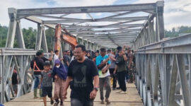 TNI AD Bangun 35 Jembatan Bailey di Aceh Pasca Bencana