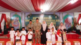 Danrem 084 Gelar Safari Ramadhan dan Santuni Yatim di Bangkalan