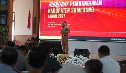 Sumedang Arahkan Pembangunan 2027 ke Pertumbuhan Produktivitas Ekonomi yang Lebih Berkualitas